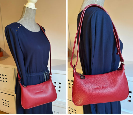 Rote Longchamp Umhängetasche – Le Foulonné.