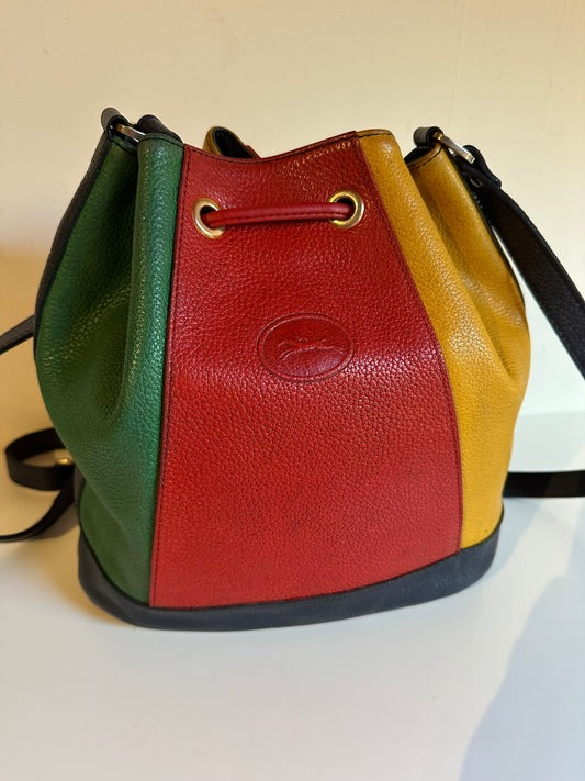 Sac Seau Longchamp Vintage Multicolore
