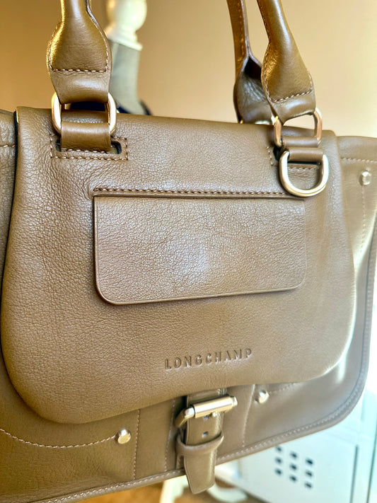 Sac LONGCHAMP Balzane - taupe - Comme Neuf!
