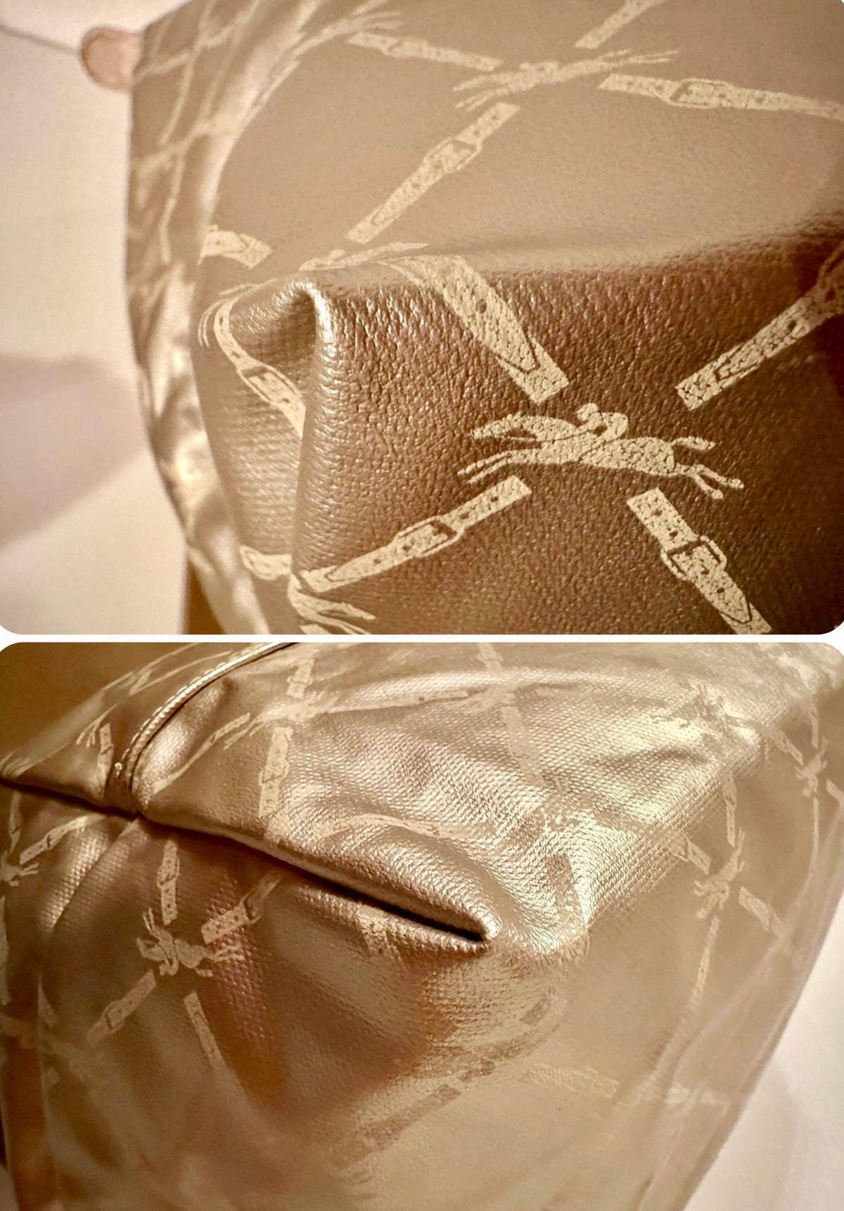 Longchamp Le Pliage doré – Édition Limitée