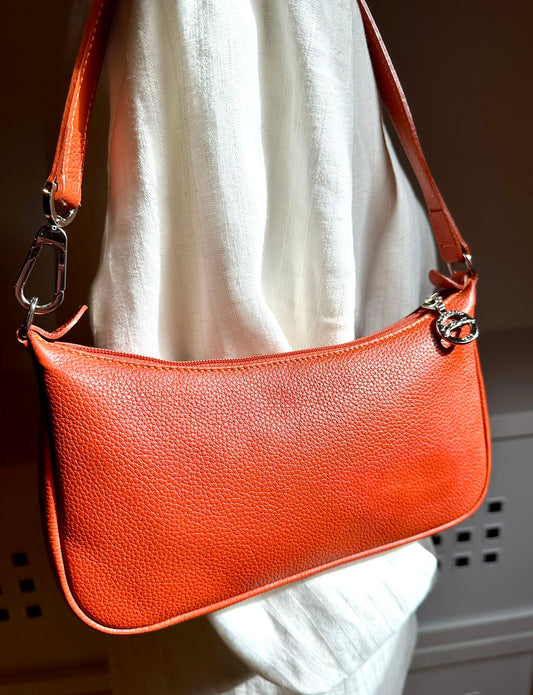 Longchamp sac baguette orange