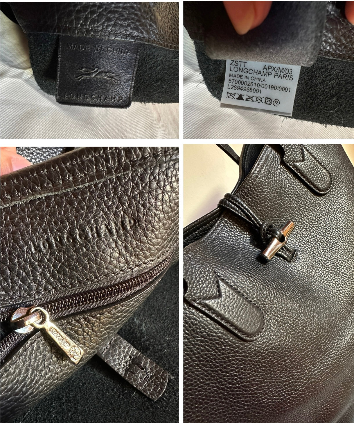 Longchamp - Großer Shopper Roseau Essential, Größe L