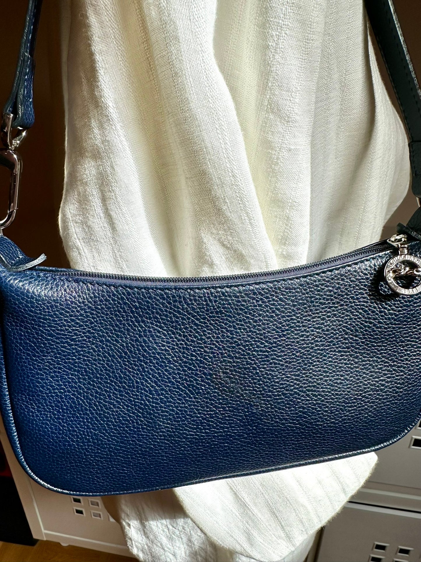 Longchamp sac baguette bleu nuit