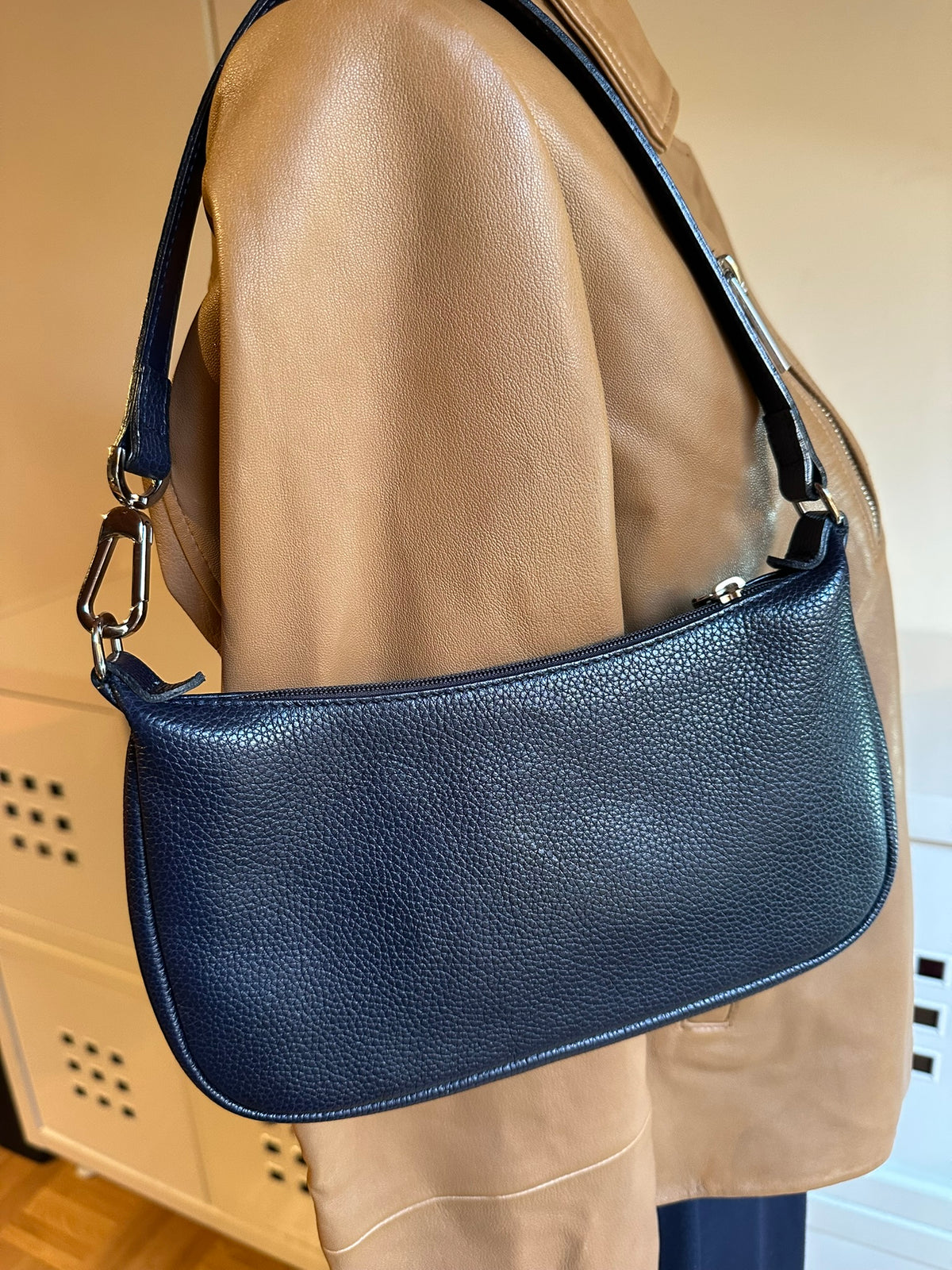 Longchamp sac baguette bleu nuit