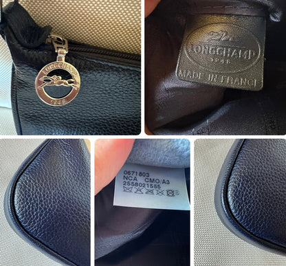 Longchamp sac baguette bleu nuit