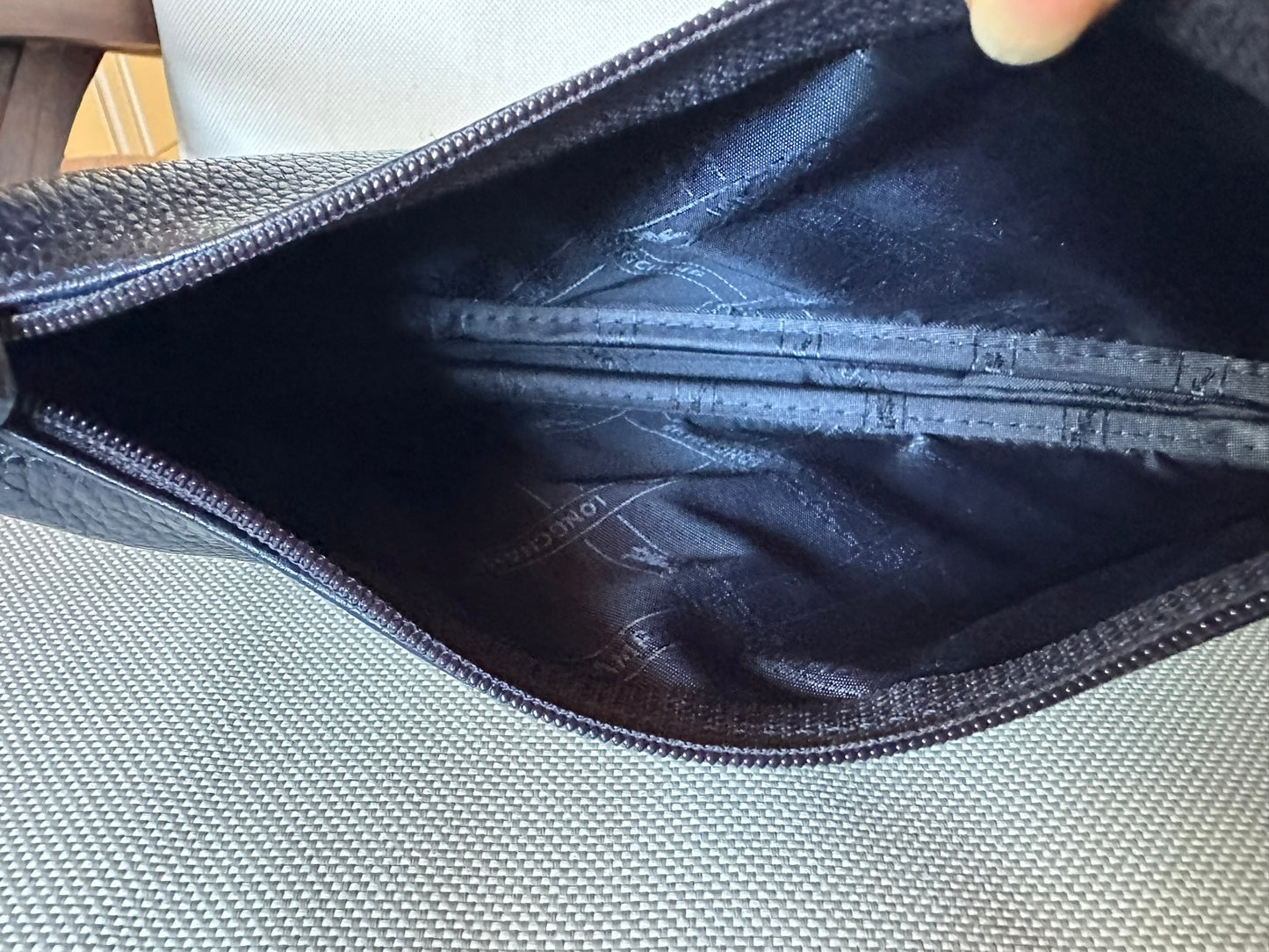 Longchamp sac baguette bleu nuit