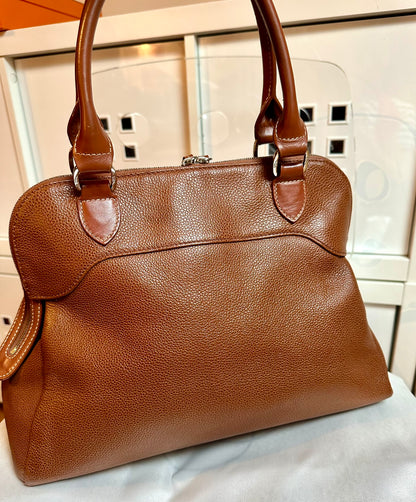 Longchamp Tasche Le Foulonné - Leder cognac