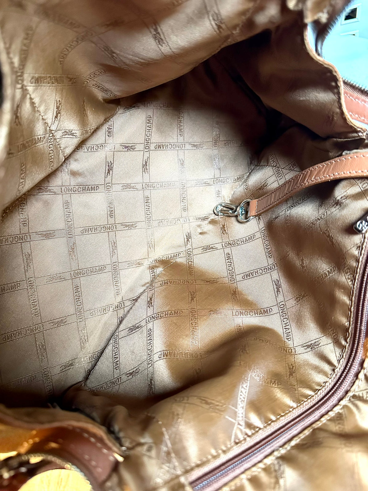 Longchamp Tasche Le Foulonné - Leder cognac