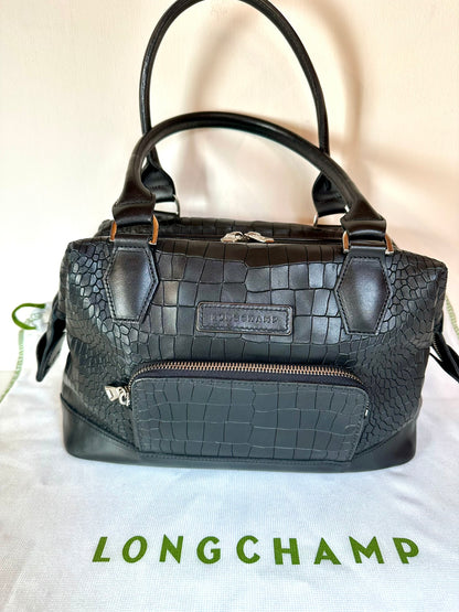 Longchamp Légende Croco Noir - État exceptionnel !