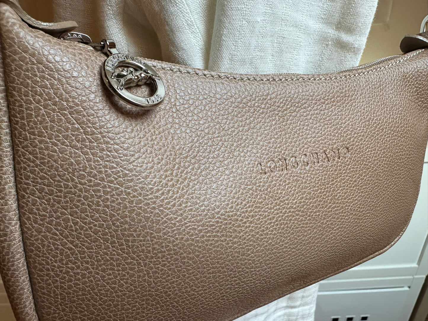 Longchamp sac baguette camel