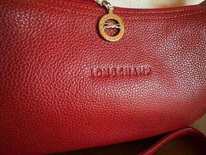 Sac Longchamp bandoulière rouge - Le Foulonné.