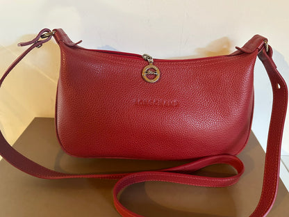 Sac Longchamp bandoulière rouge - Le Foulonné.