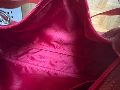 Sac Longchamp bandoulière rouge - Le Foulonné.