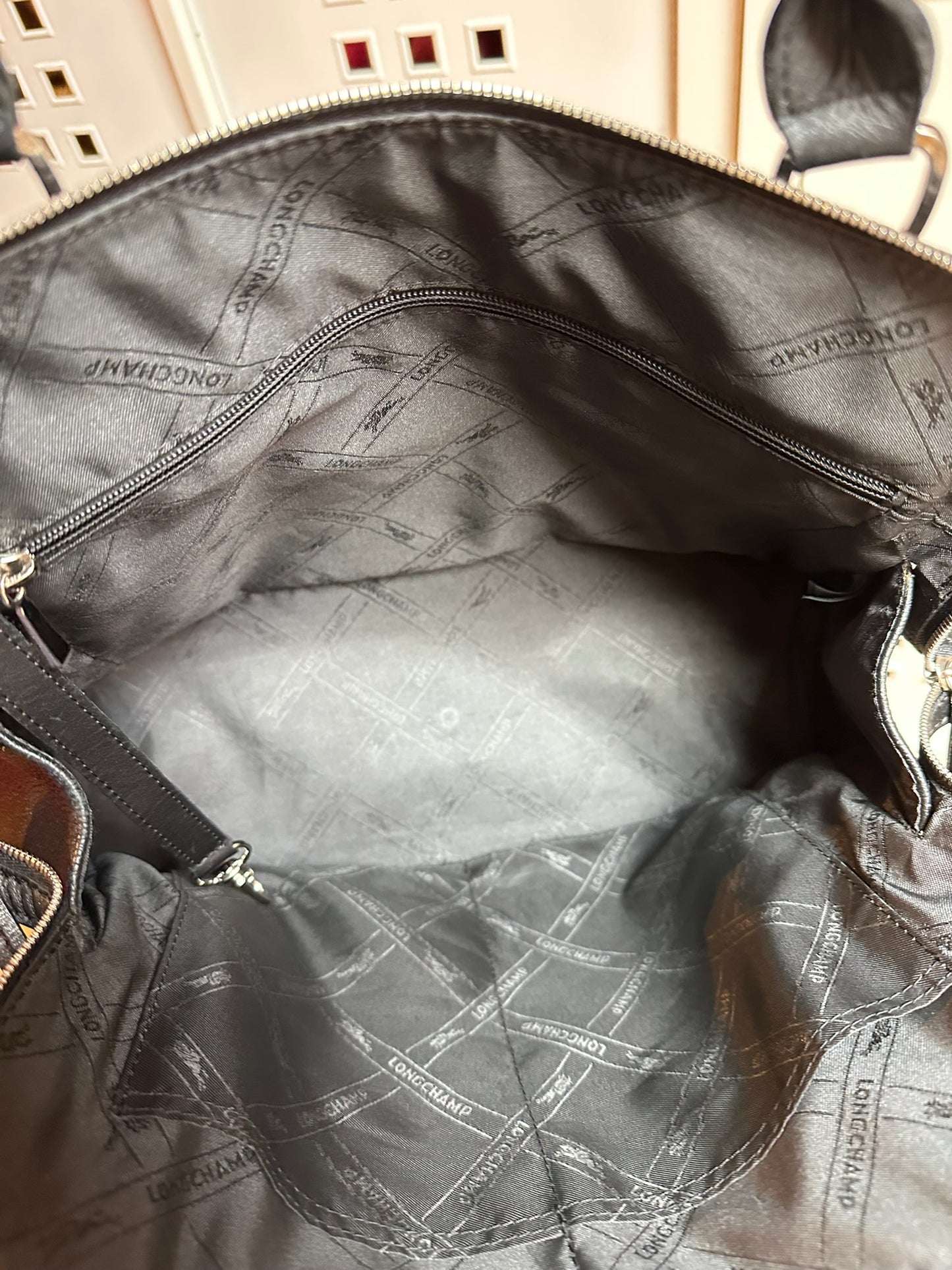Sac Longchamp Le Foulonné - Cuir noir
