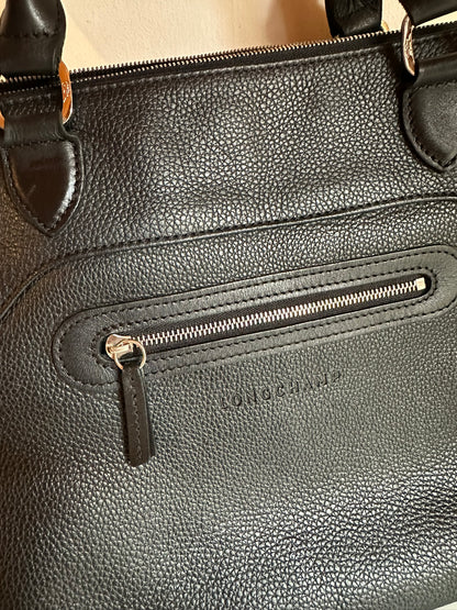 Sac Longchamp Le Foulonné - Cuir noir