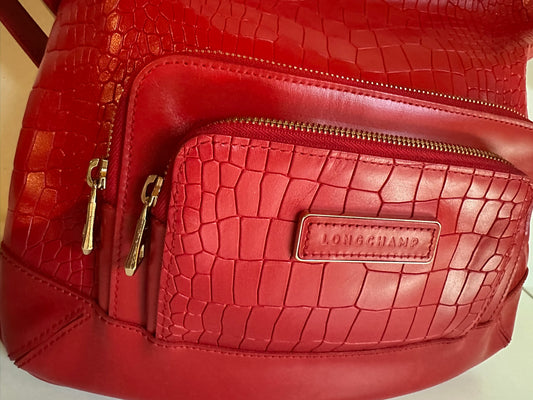 Longchamp Légende Croco Crossbody Bag.