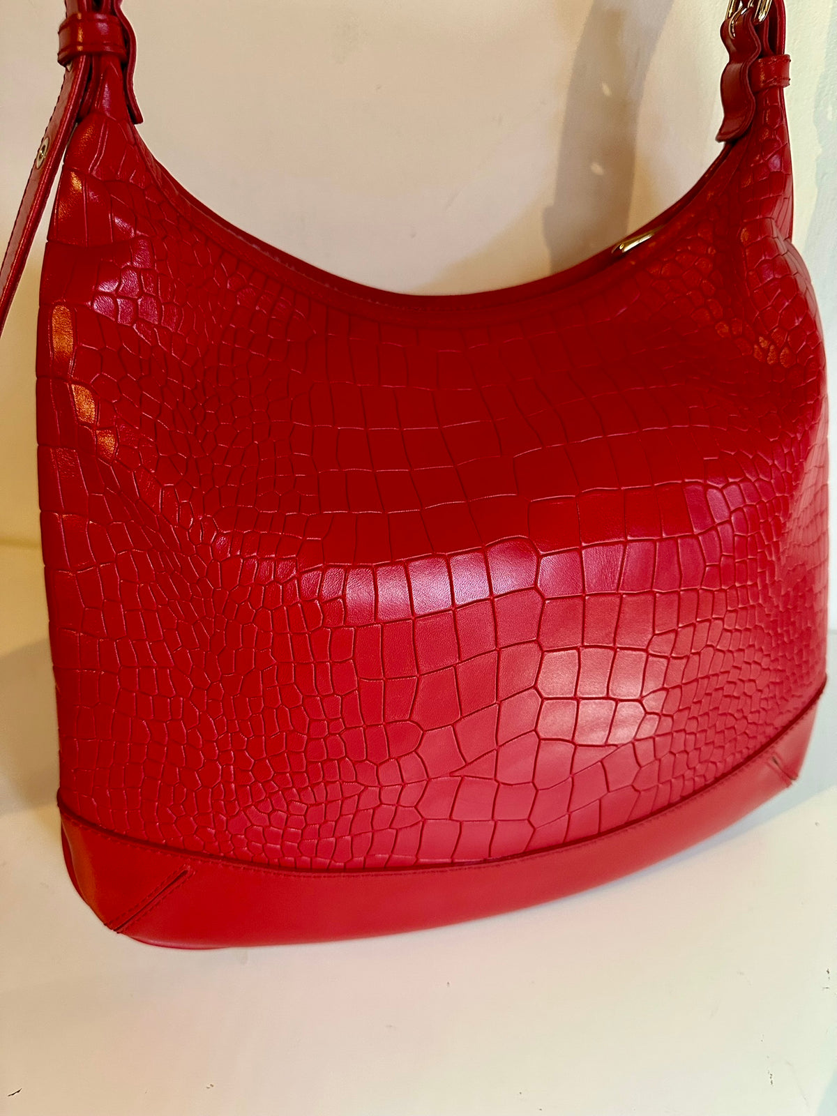 Longchamp Légende Croco Crossbody Bag.