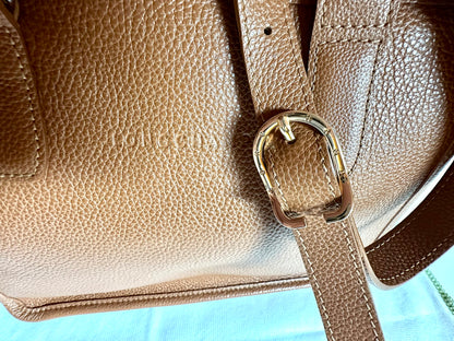 Sac Longchamp Le Foulonné - Cuir Grainé Caramel