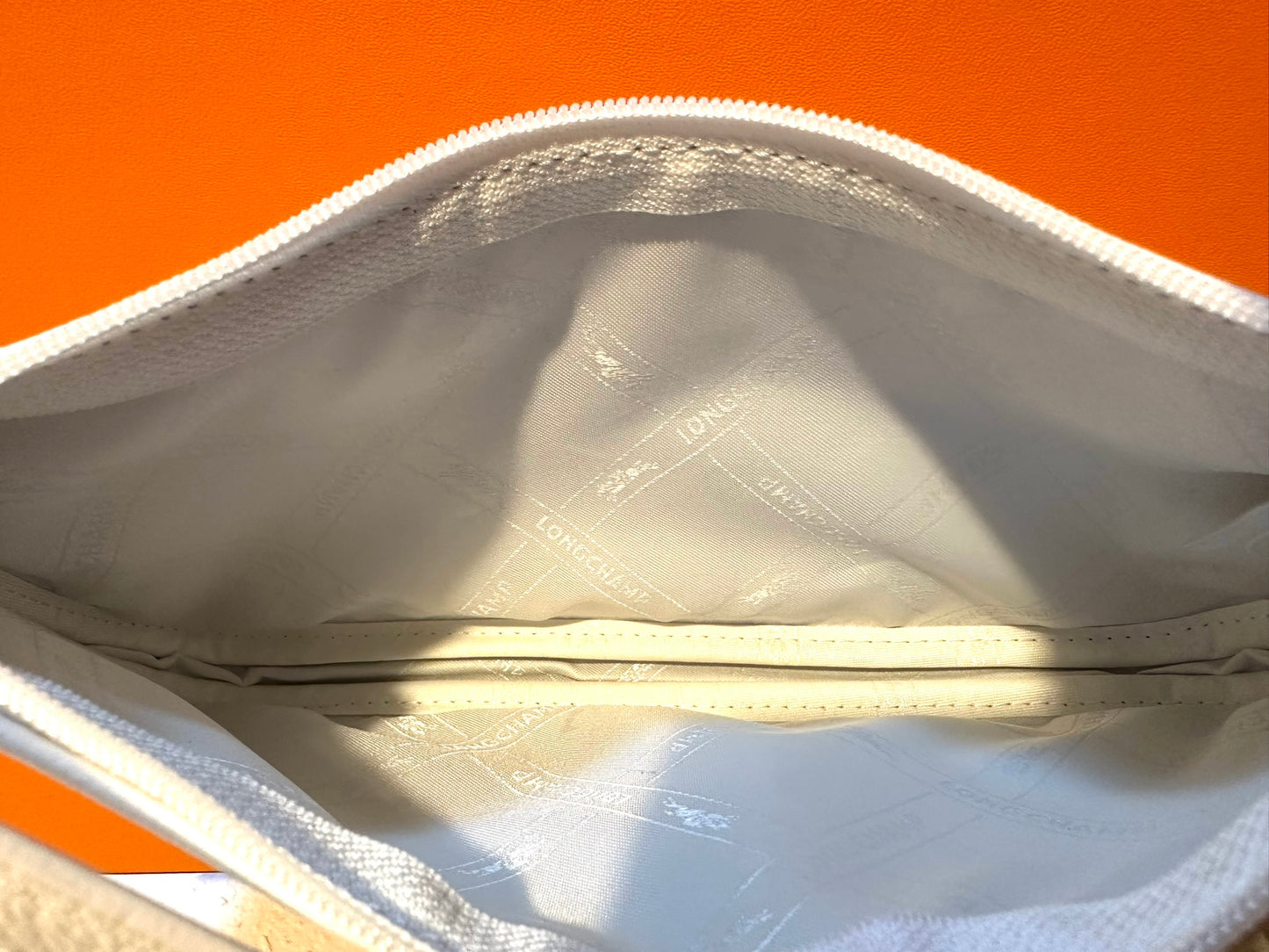 Longchamp sac baguette blanc