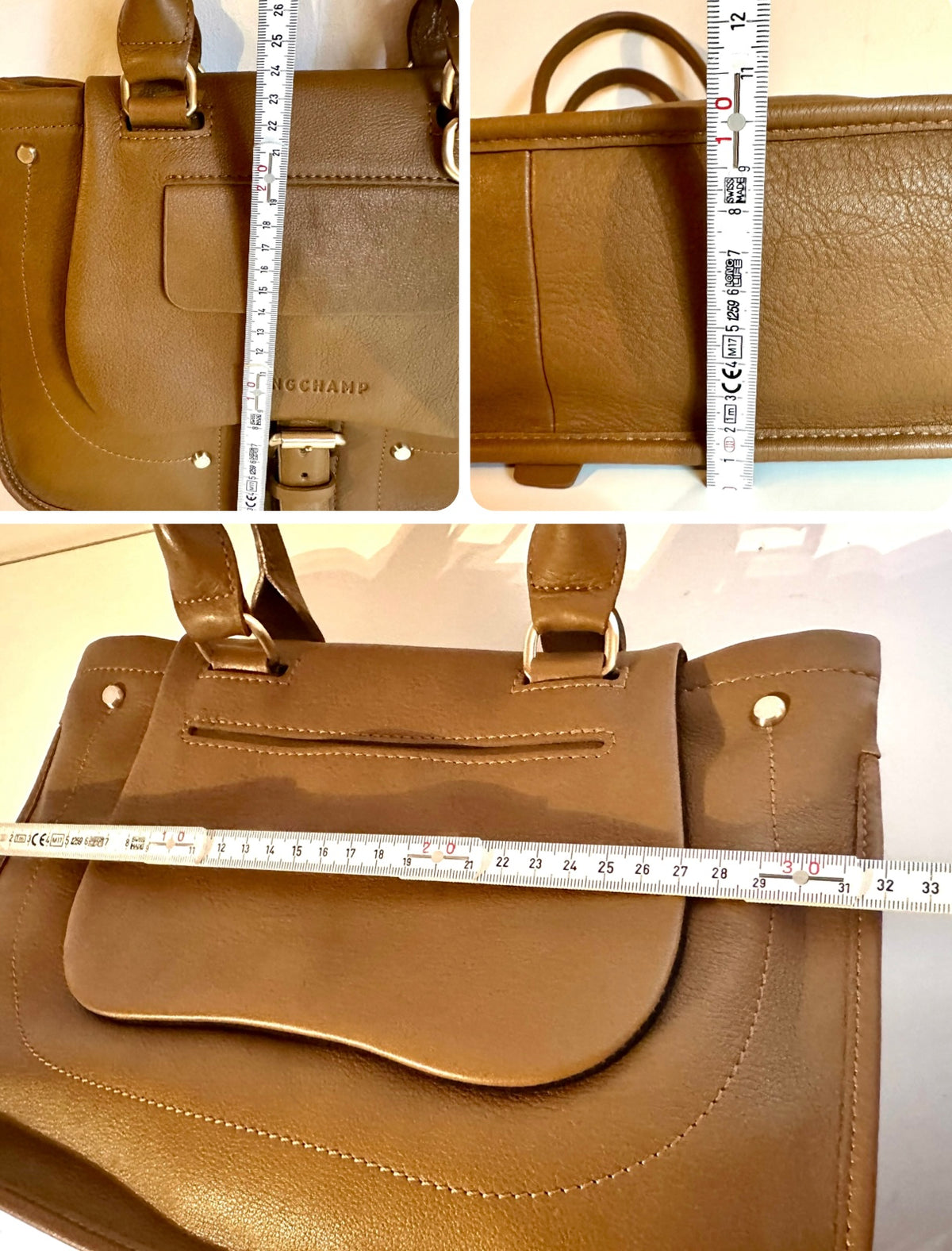 Sac LONGCHAMP Balzane - taupe - Comme Neuf!