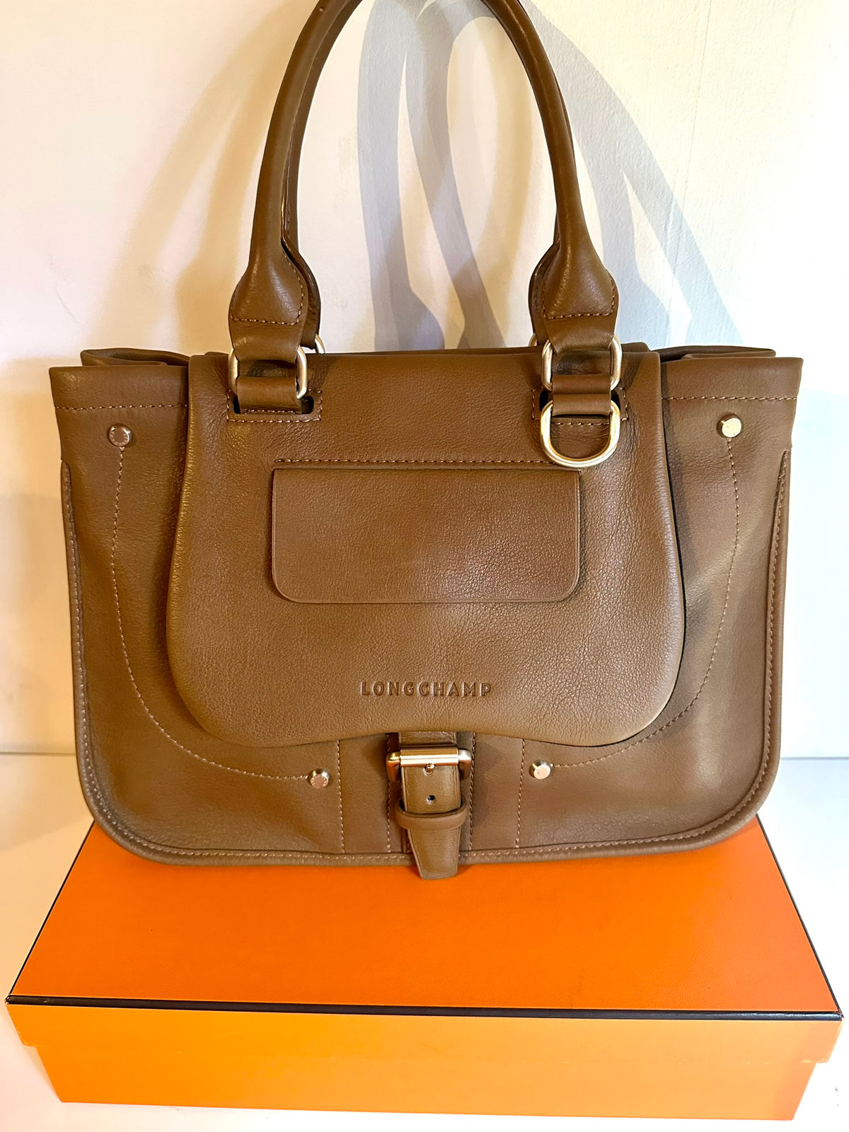 Sac LONGCHAMP Balzane - taupe - Comme Neuf!