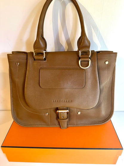 Sac LONGCHAMP Balzane - taupe - Comme Neuf!