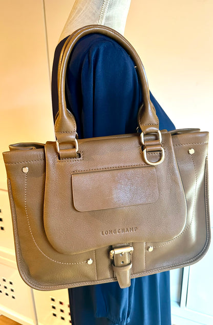 Sac LONGCHAMP Balzane - taupe - Comme Neuf!