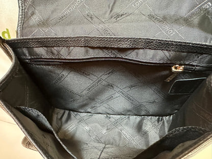 LONGCHAMP Le Foulonné - Sac Bandoulière Cuir Noir - NEUF
