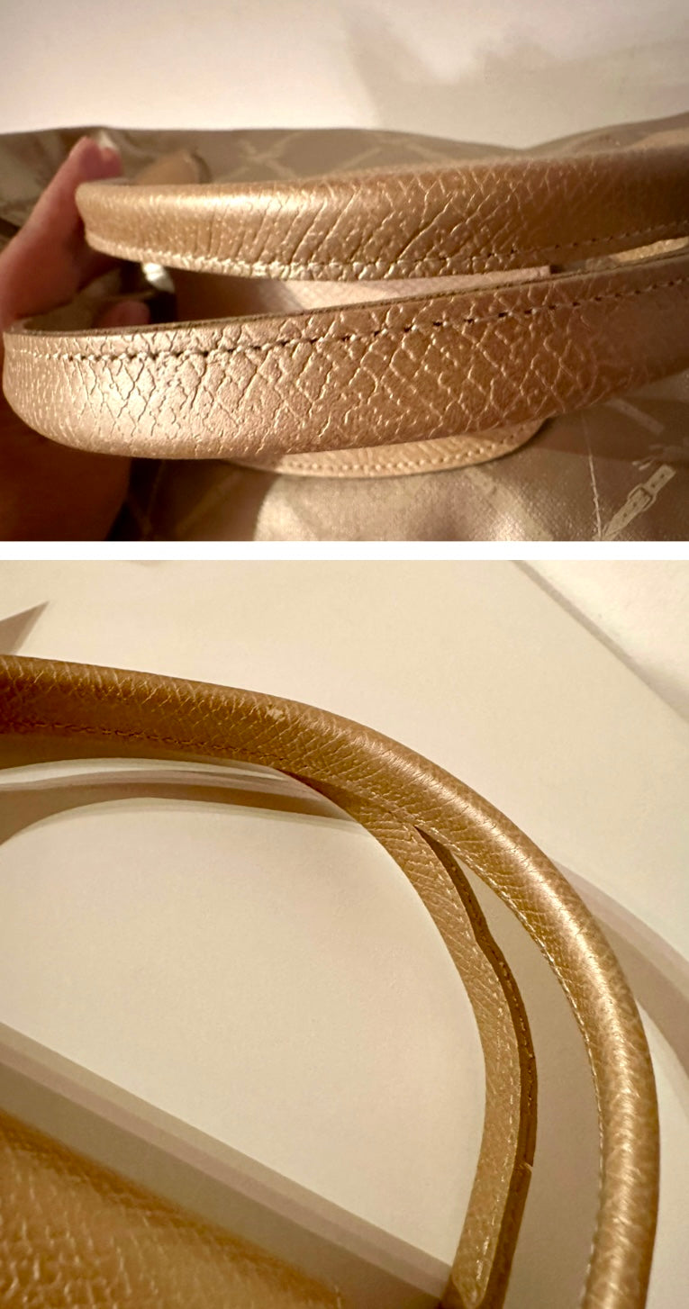 Longchamp Le Pliage doré – Édition Limitée