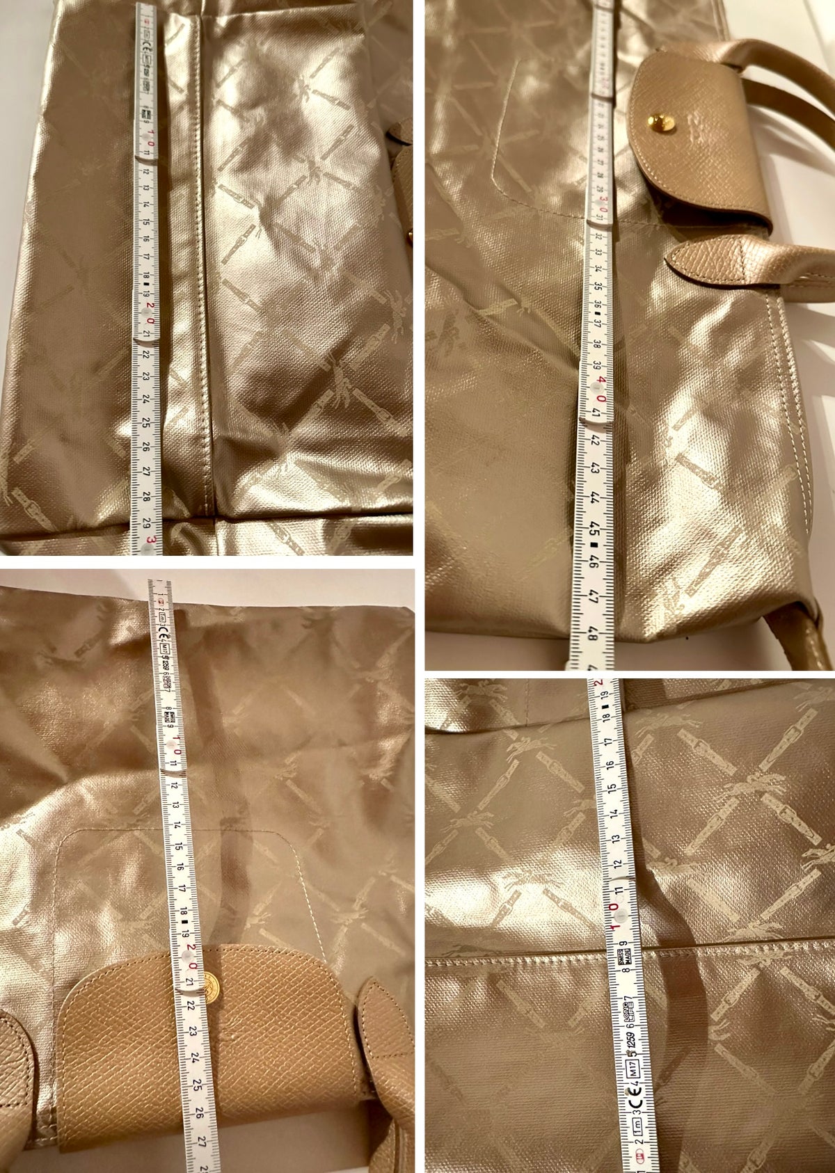 Longchamp Le Pliage doré – Édition Limitée