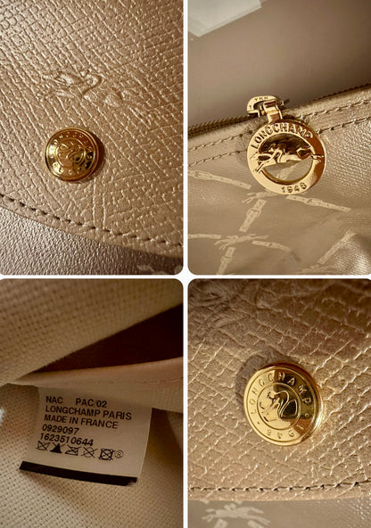 Longchamp Le Pliage doré – Édition Limitée