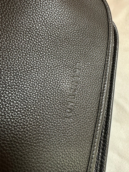 LONGCHAMP Le Foulonné - Sac Bandoulière Cuir Noir - NEUF