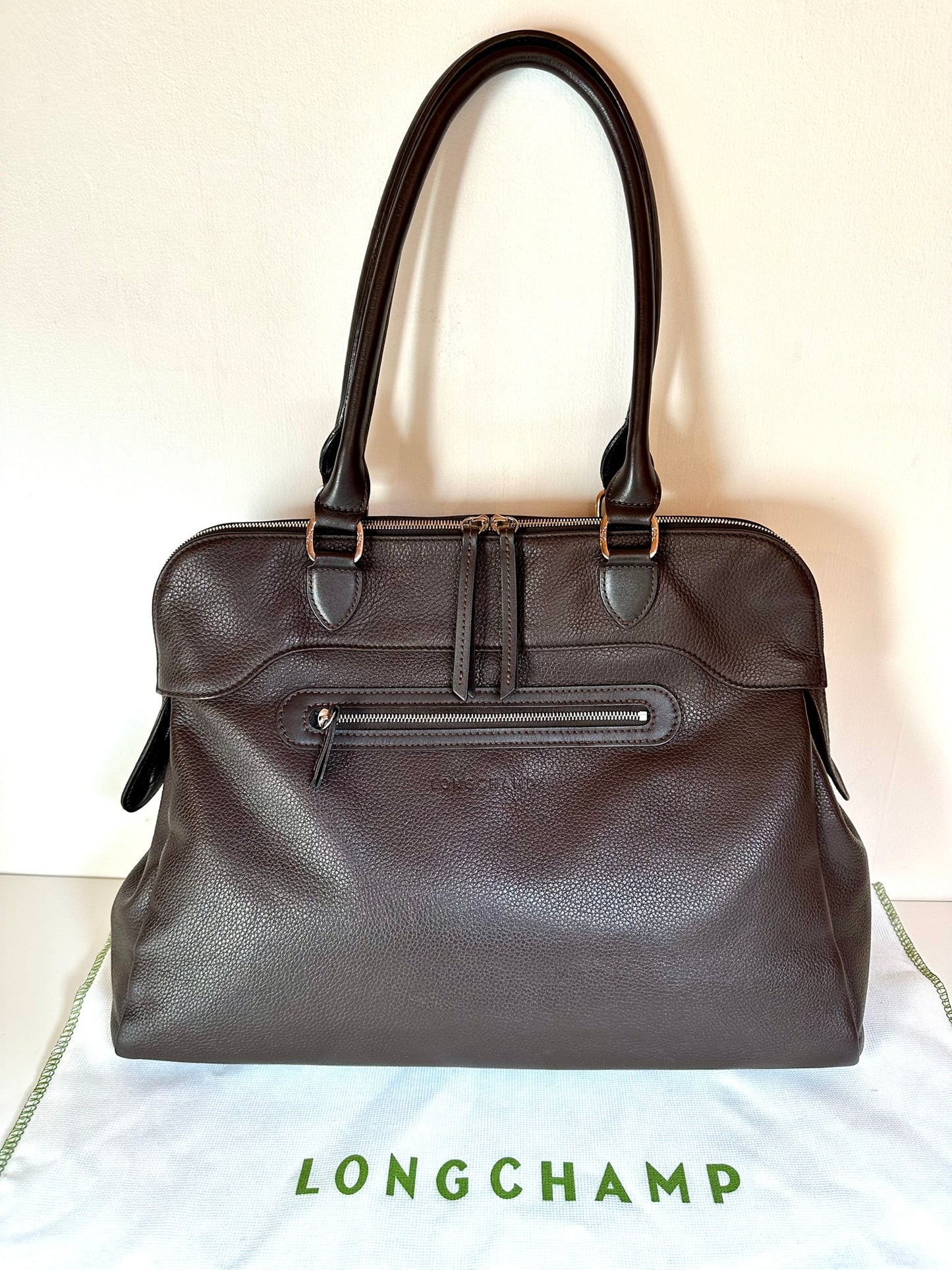 Sac Longchamp Le Foulonné - marron taille L