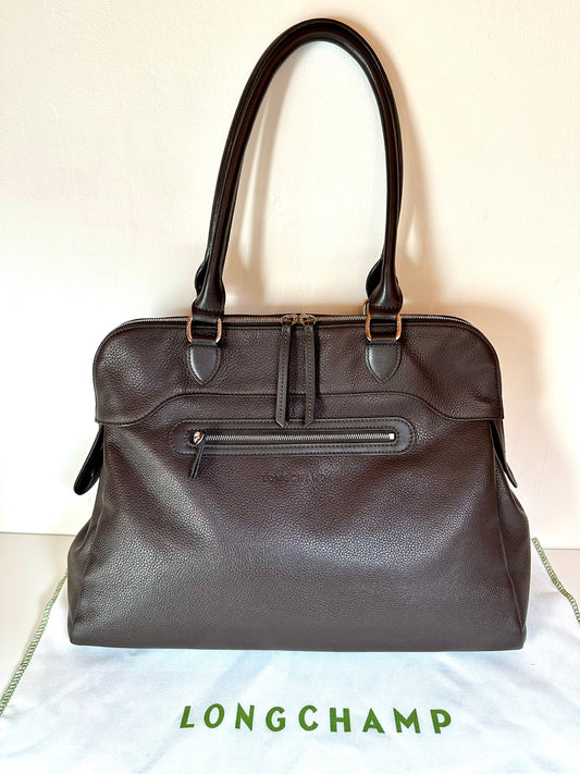 Sac Longchamp Le Foulonné - marron taille L