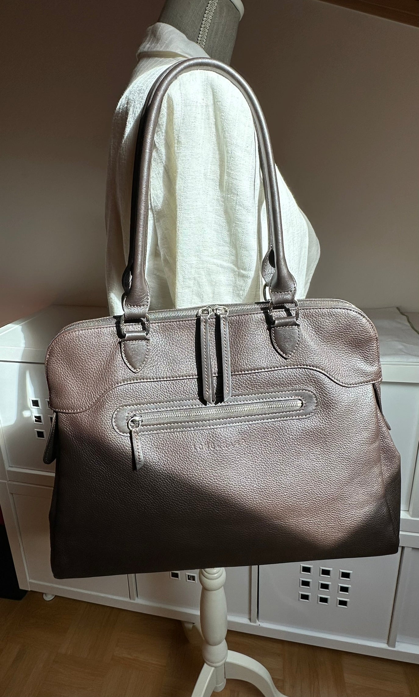 Sac Longchamp Le Foulonné - marron taille L