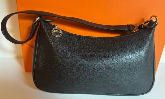 Longchamp schwarze Baguette-Tasche