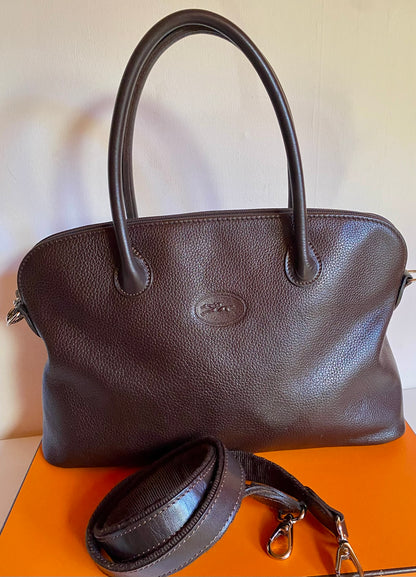 Longchamp Dark Brown Bolide Bag