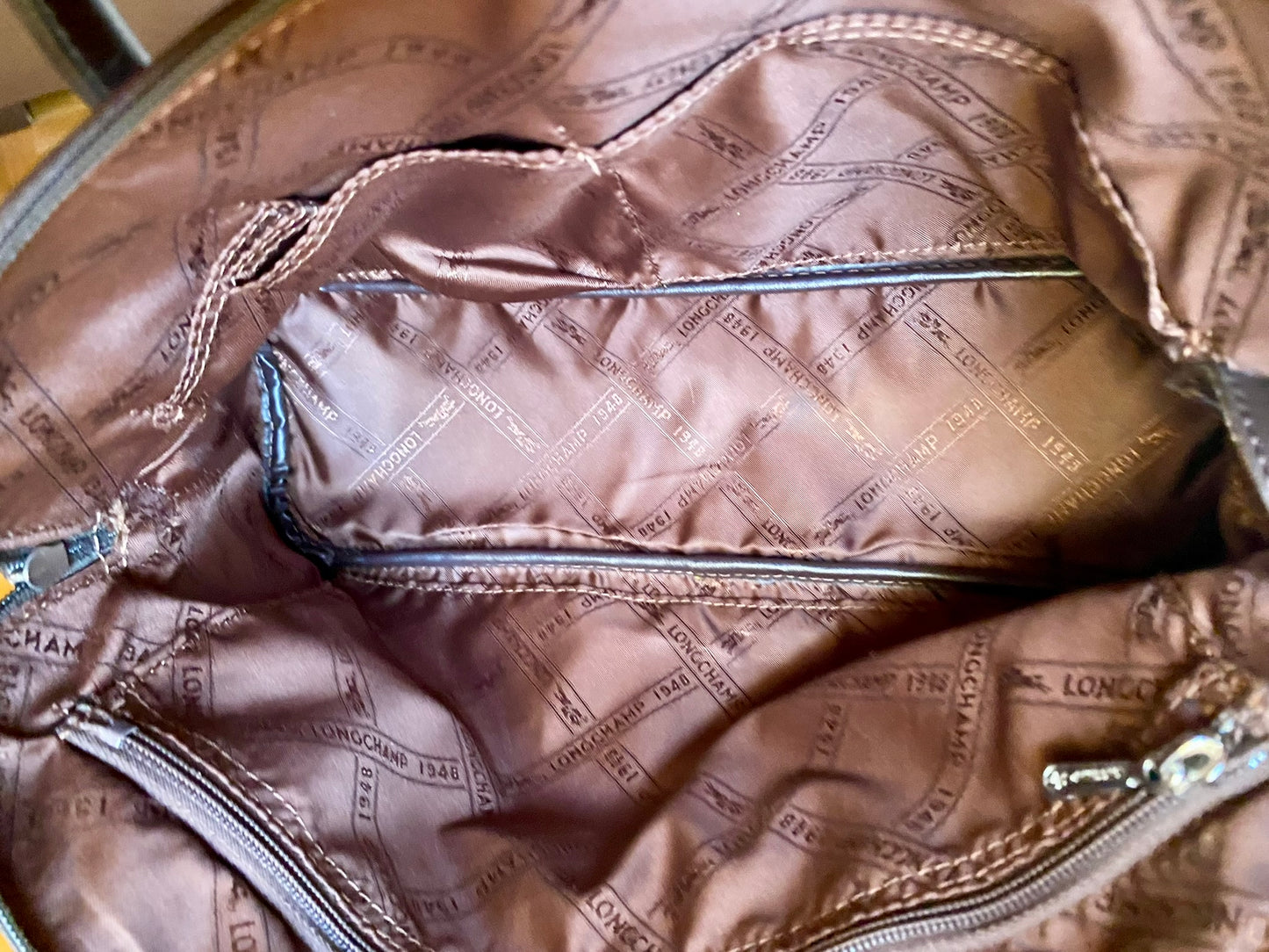 Longchamp Dark Brown Bolide Bag