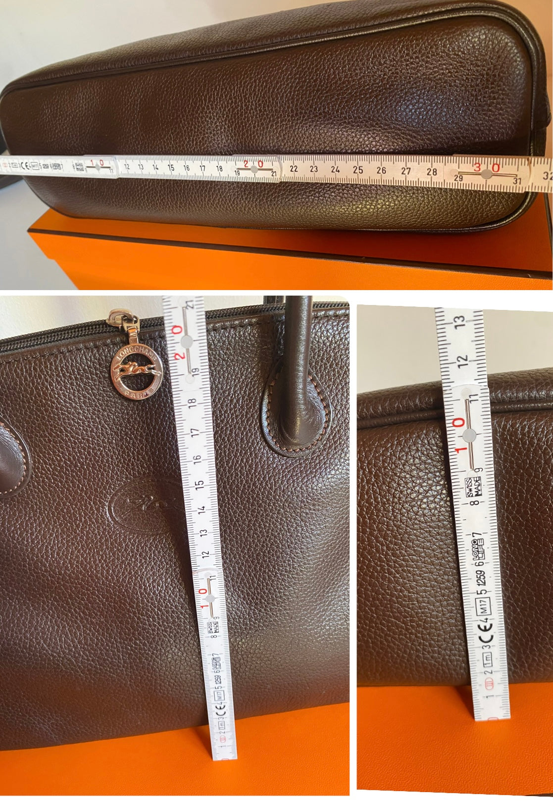 Longchamp Dark Brown Bolide Bag