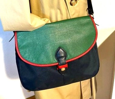 Sac Longchamp multicolore vintage.