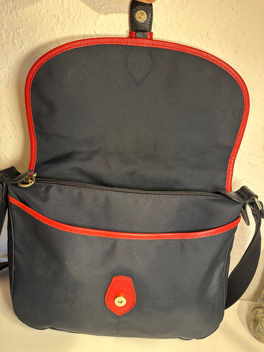 Sac Longchamp multicolore vintage.