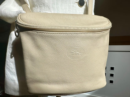 Sac Longchamp crossbody - beige.