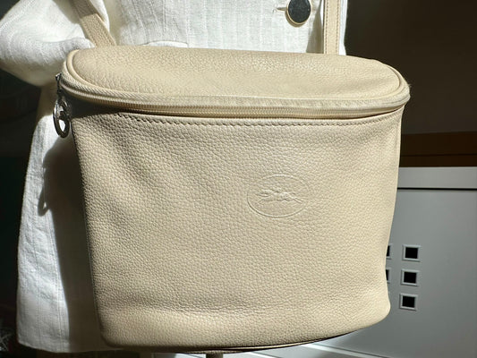 Sac Longchamp crossbody - beige.