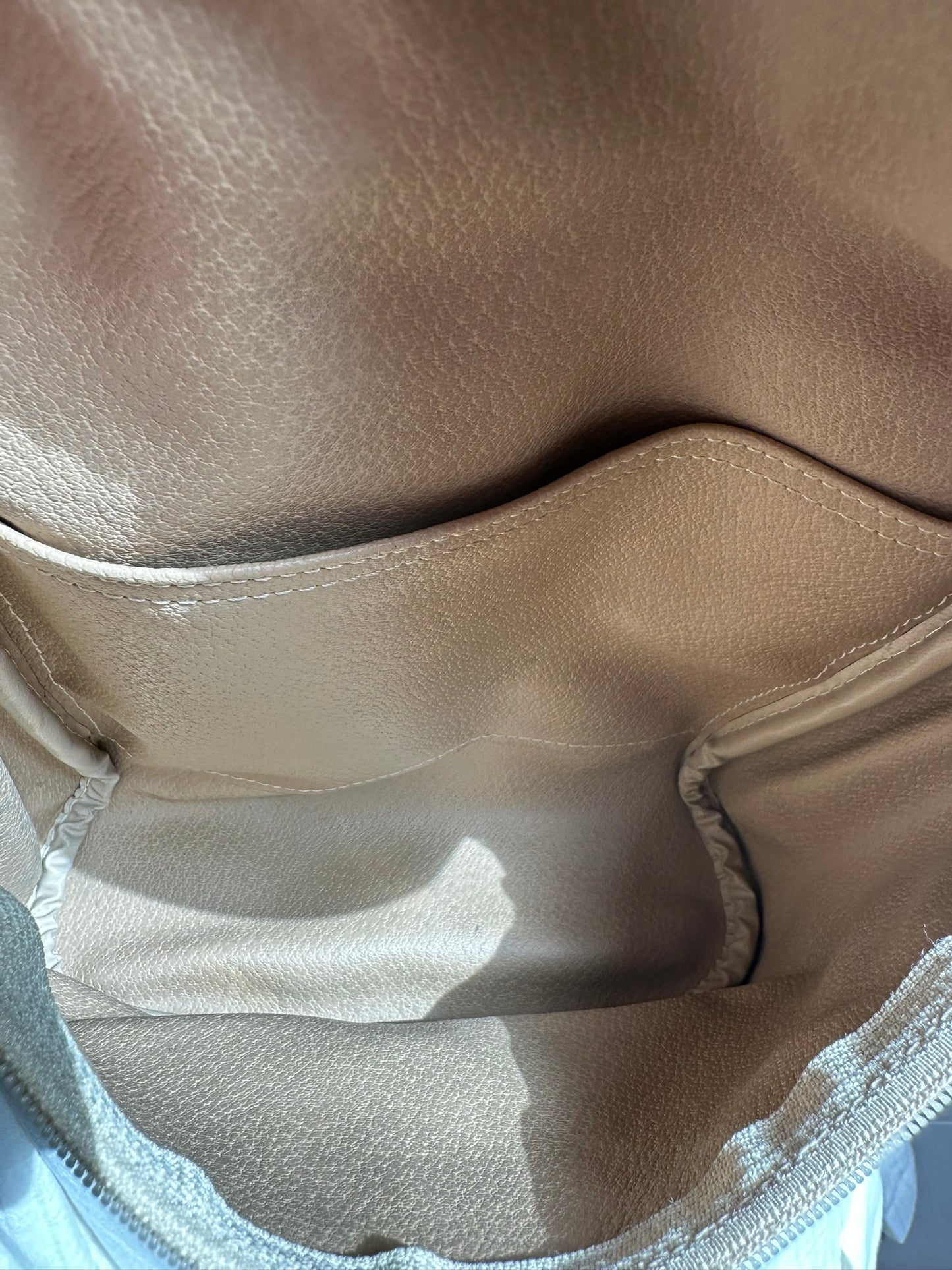 Sac Longchamp crossbody - beige.