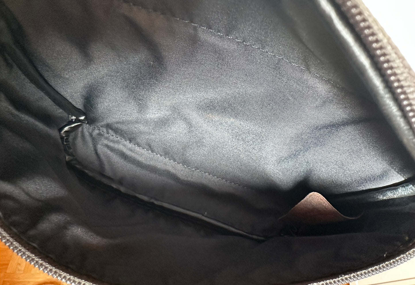 Sac banane Longchamp "Le Foulonné" en cuir marron