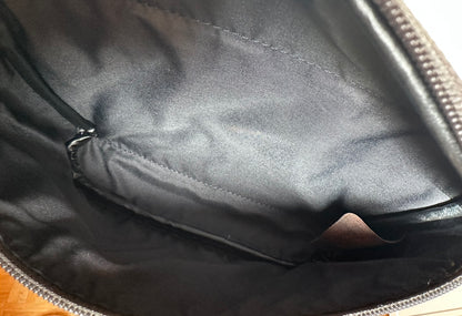 Sac banane Longchamp "Le Foulonné" en cuir marron