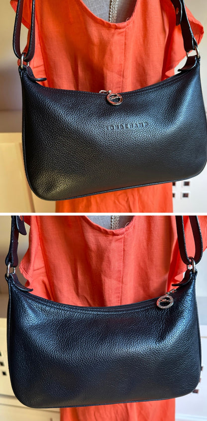 Sac Longchamp bandoulière noir - Le Foulonné.