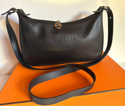 Sac Longchamp bandoulière noir - Le Foulonné.