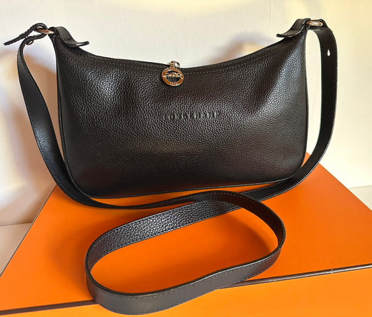 Schwarze Longchamp Umhängetasche - Le Foulonné.