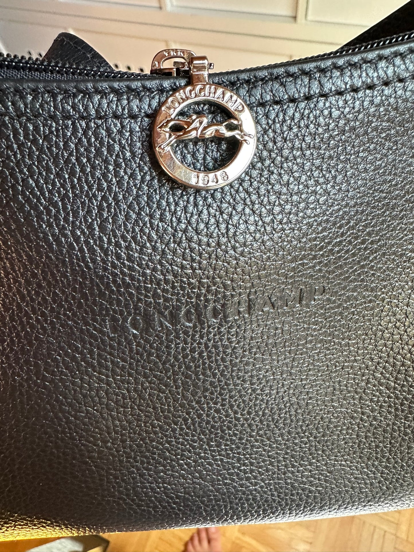 Sac Longchamp bandoulière noir - Le Foulonné.